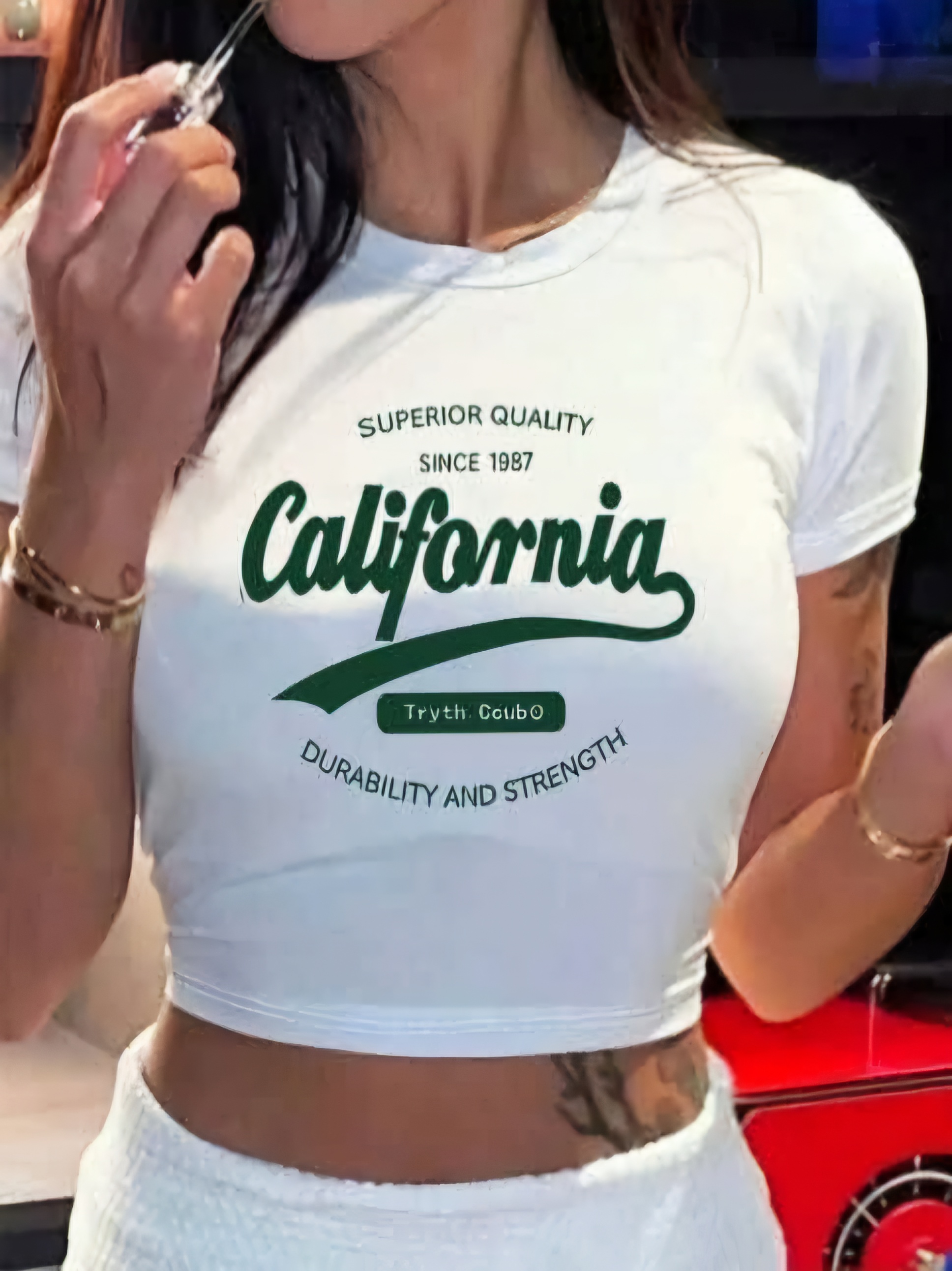 California Ribbed T-Shirt