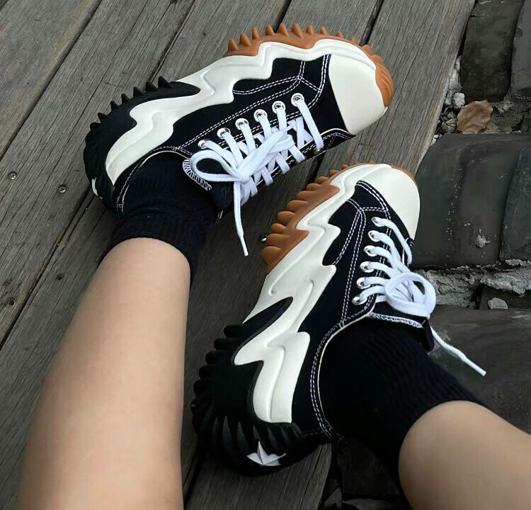 Men's Canvas Sneakers Solid Spilt Lace-Up Ankle Sole Comfortable Stylish Casual Shoes for Men