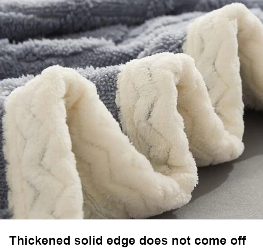 Coral Plush Blanket, Thickened Winter Sofa Cover Blanket, Warm and Soft Plush. Suitable for Bed, Sofa, Chair, Autumn, Winter and Spring