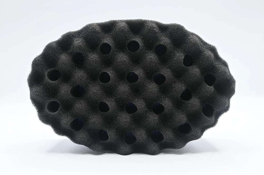 Double-Sided Curl Sponge Twist Brush for Short Afro Hair Care and Defined Natural Curls