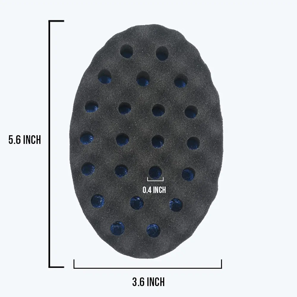 Double-Sided Curl Sponge Twist Brush for Short Afro Hair Care and Defined Natural Curls