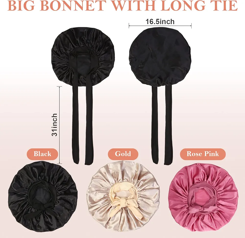 Silk Bow Tie Bonnet
