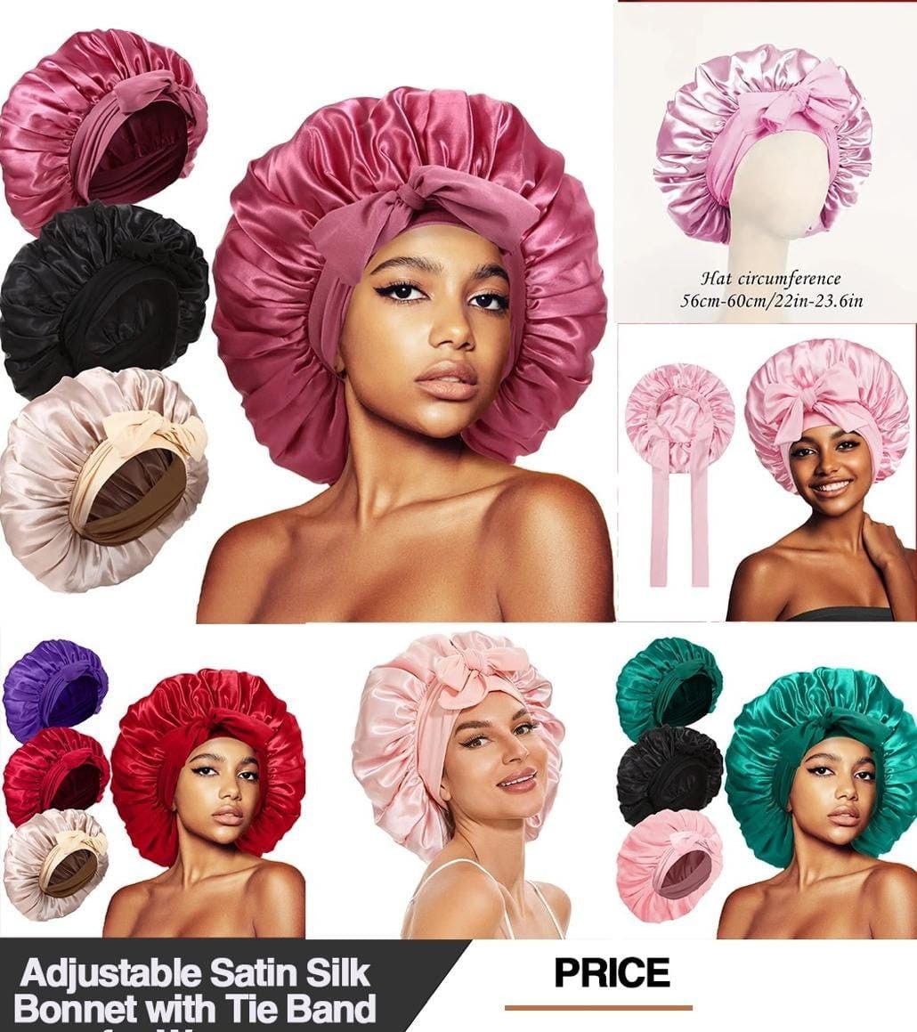 Silk Bow Tie Bonnet