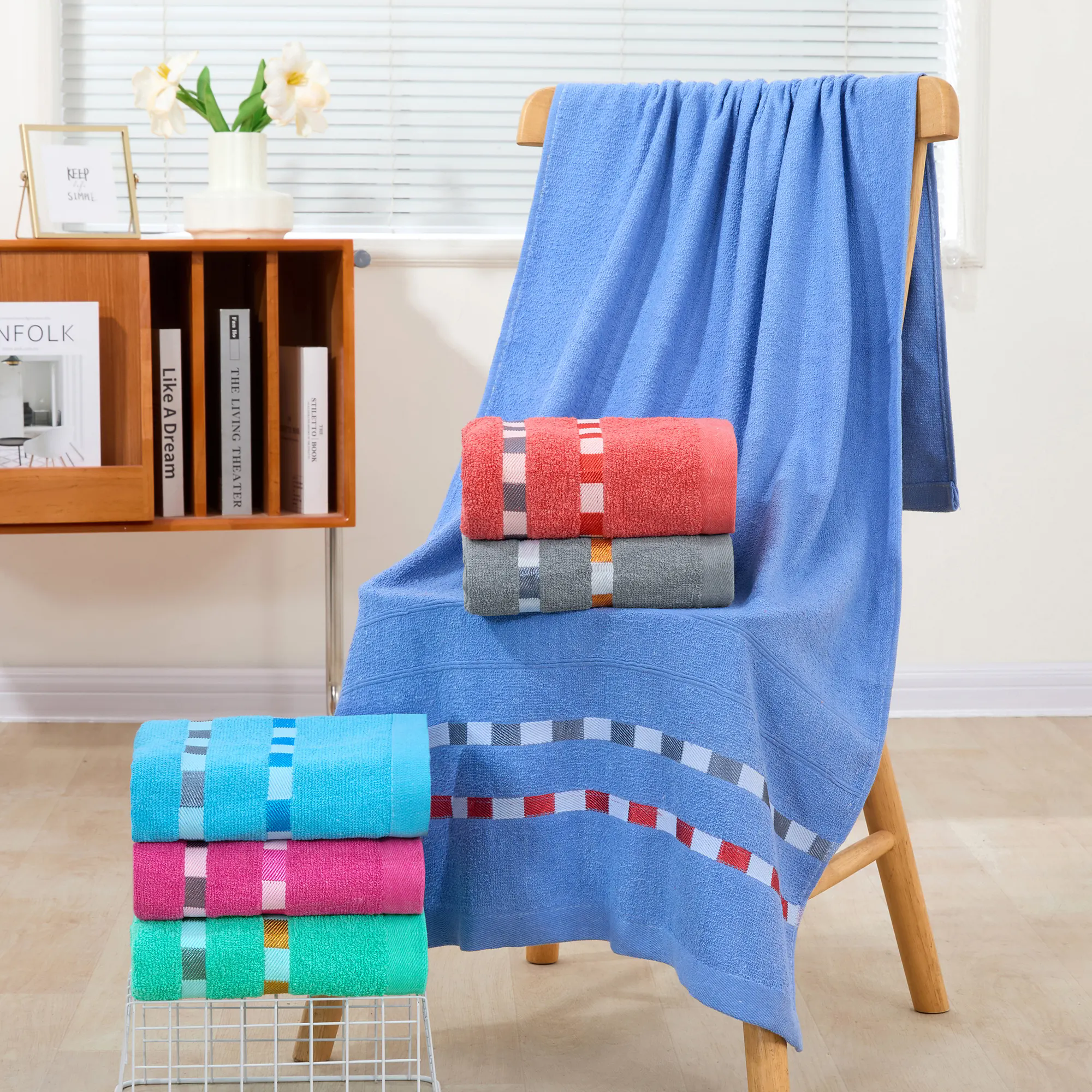 High Quality Cotton Bath Towel and Tub Mats Personalized Big Bath Towel Wholesale Cheap Prices Woven Techniques