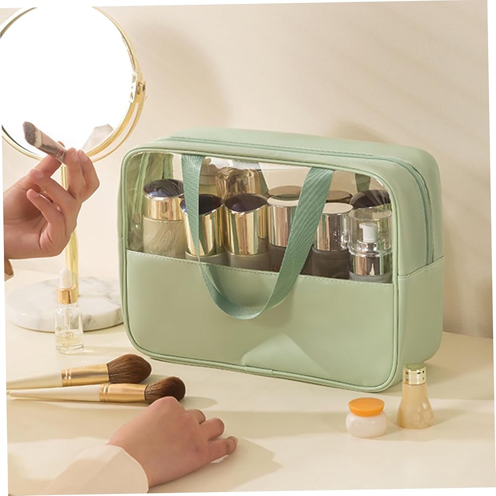 3PCS Waterproof Clear Toiletry & Cosmetic Bag Set
