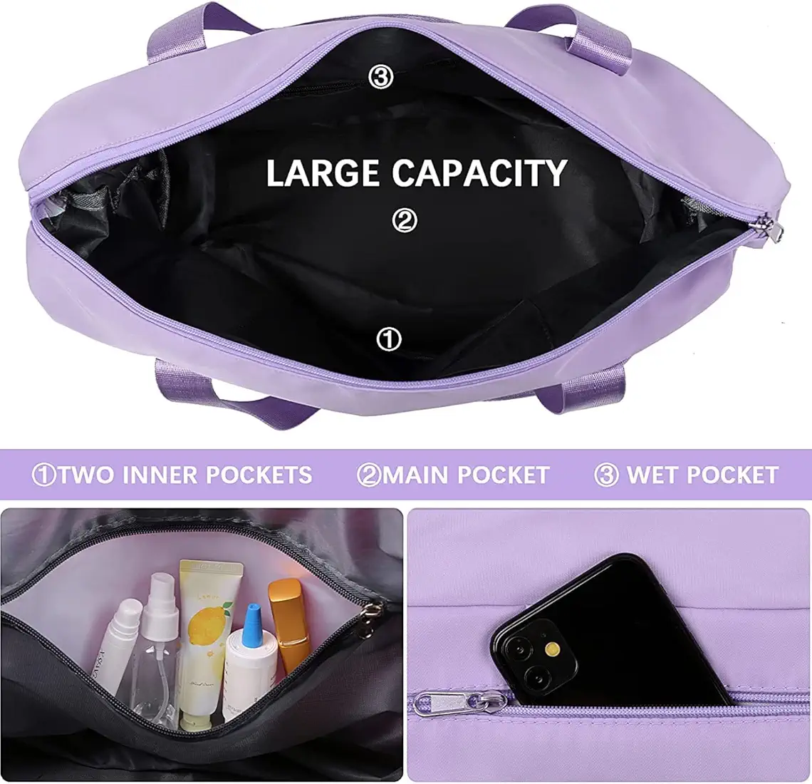 Adjustable mini travelling bag