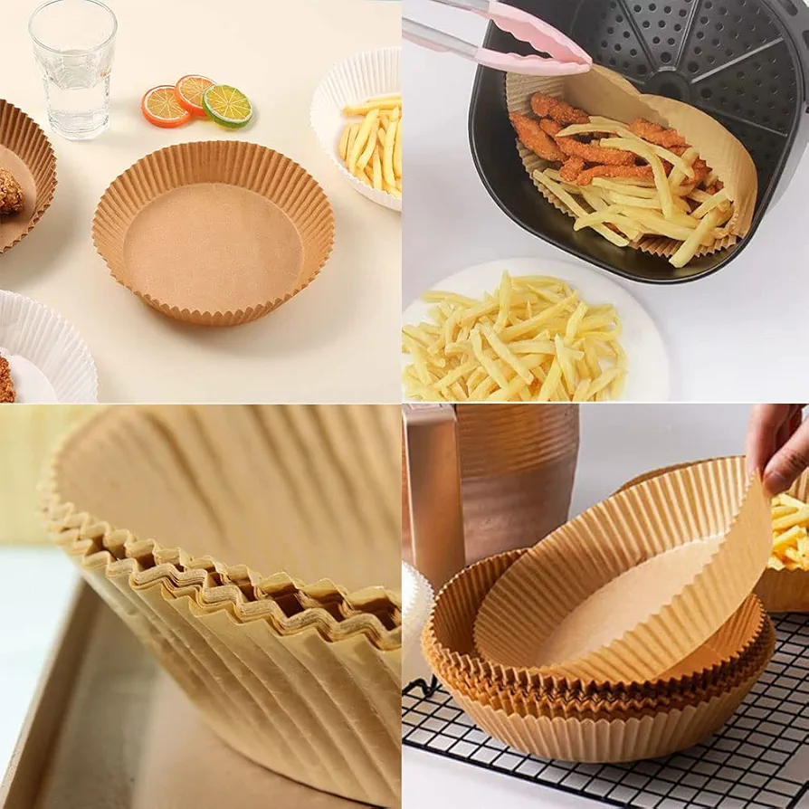 Air Fryer Paper Liners (50PCS Pack)