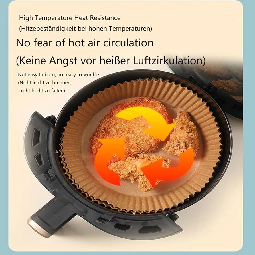 Air Fryer Paper Liners (50PCS Pack)