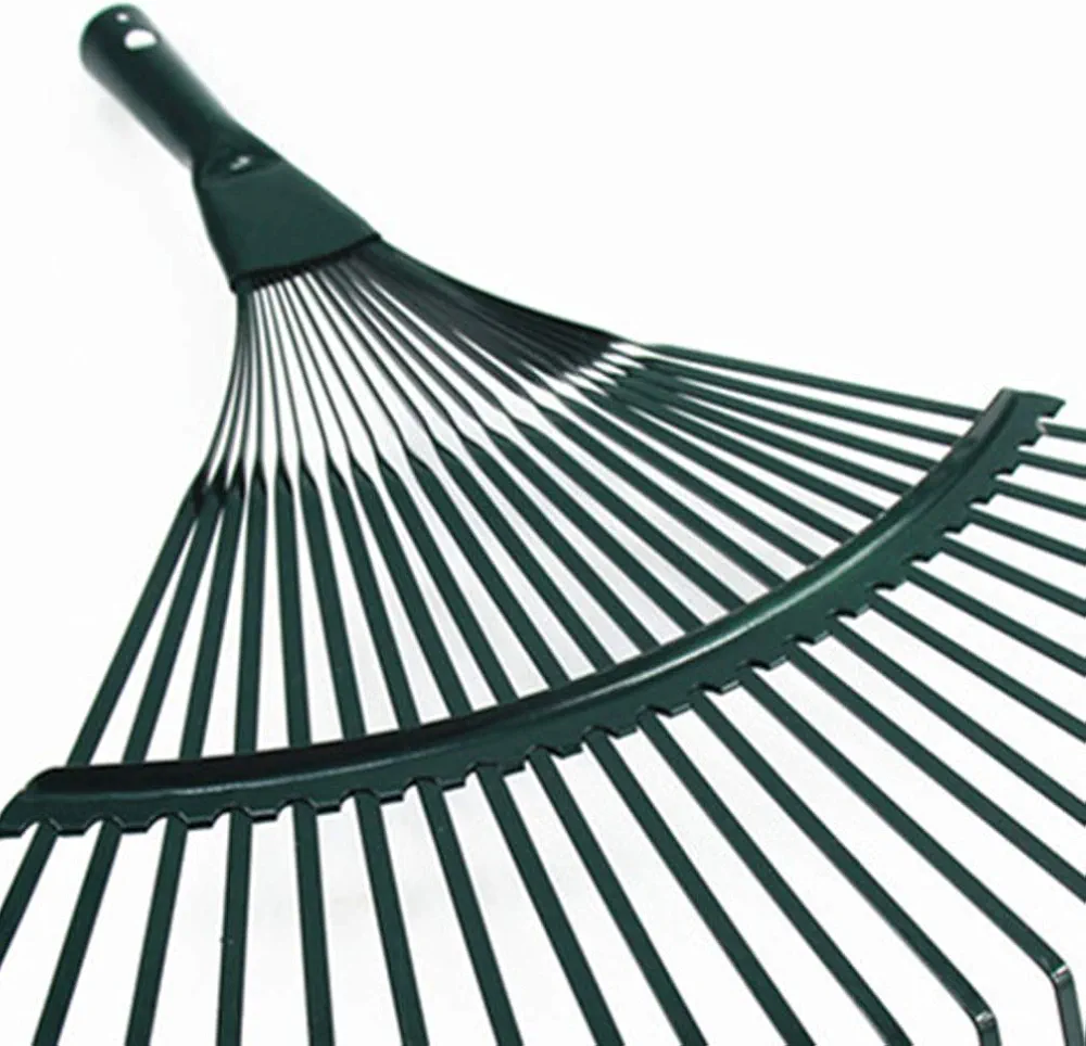 Yardwe Leaf Rake Shrub Rake Garden Leaf Clean Up Tools for Weed Deciduous Grass (Green)