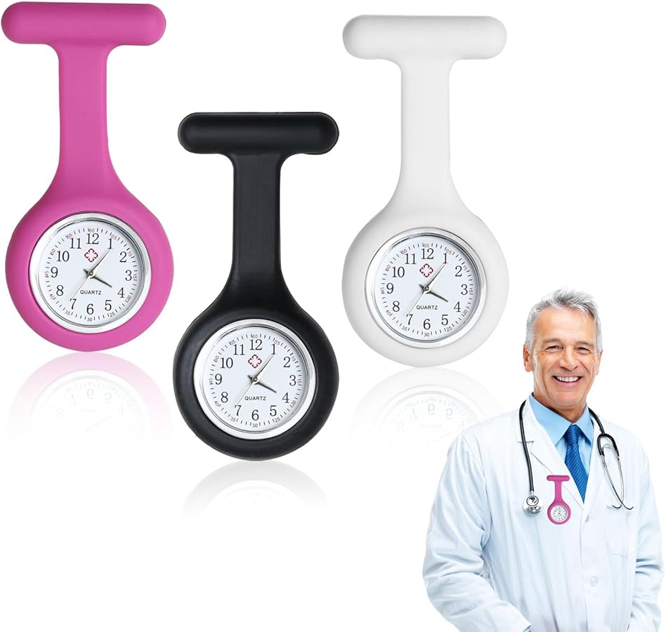 Nurses Clip-On Watch (Silicone)