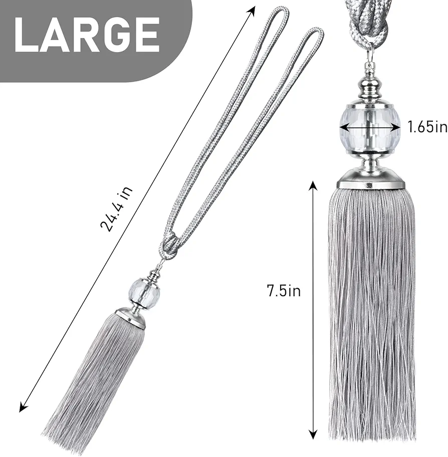 Curtain Tieback Holders (Decorative Tassel)