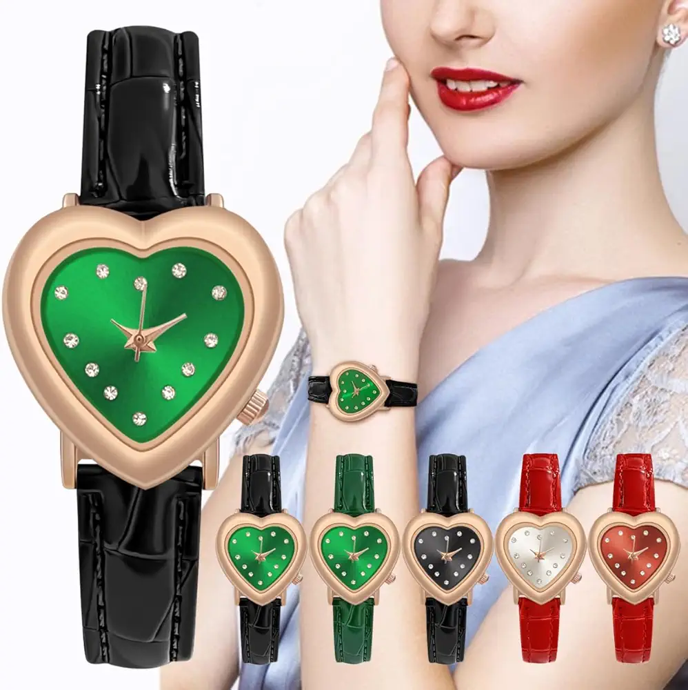 Ladies Heart Design Wrist Watch