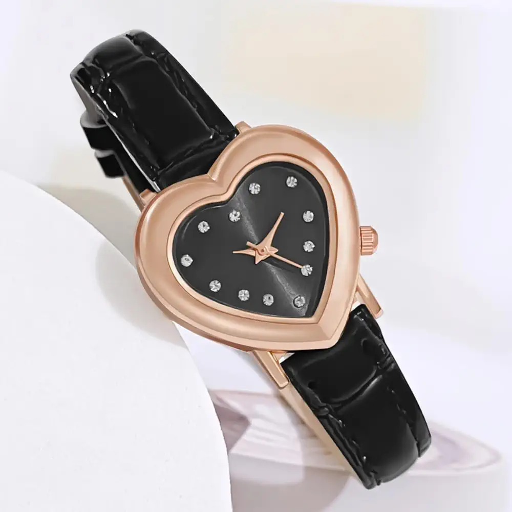 Ladies Heart Design Wrist Watch