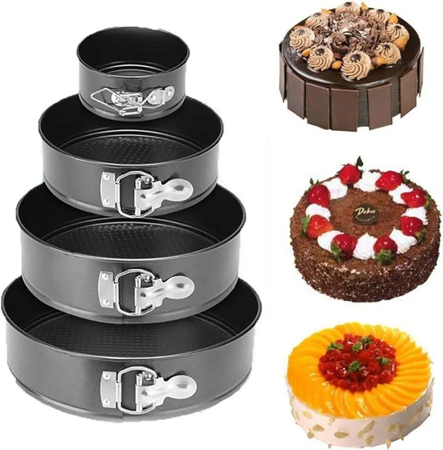 3-Piece Cake Mould Set (Non-Stick Baking Tins)