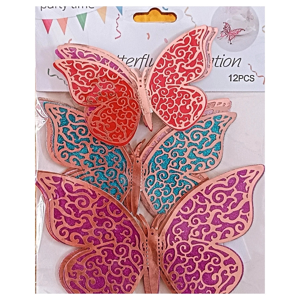 3D Butterfly Stickers (Decoration Pack)