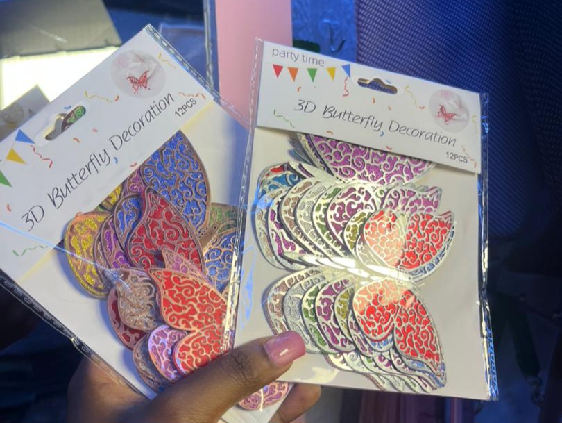 3D Butterfly Stickers (Decoration Pack)